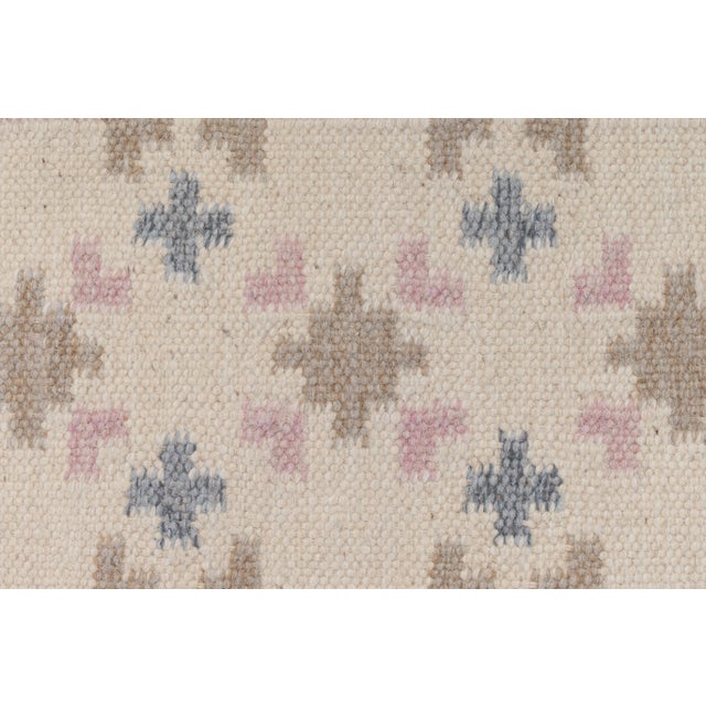 1960s Small Swedish Floor Mat in Wool, 1960s For Sale - Image 5 of 6