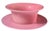Steuben Glass Steuben Pink Opaline or Rosaline Art Glass Finger Bowl & Underplate For Sale - Image 4 of 4