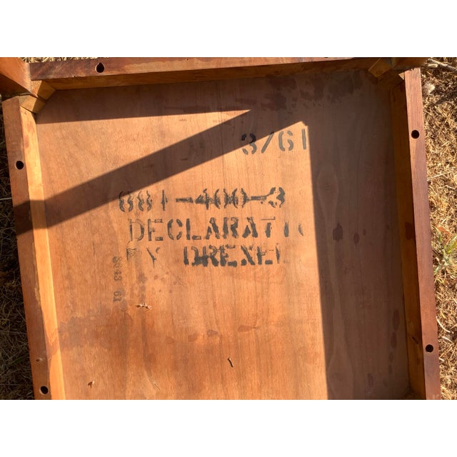 Mid 19th Century Walnut Side Table by Kipp Stewart and Macdougall for Drexel Declaration For Sale - Image 9 of 11