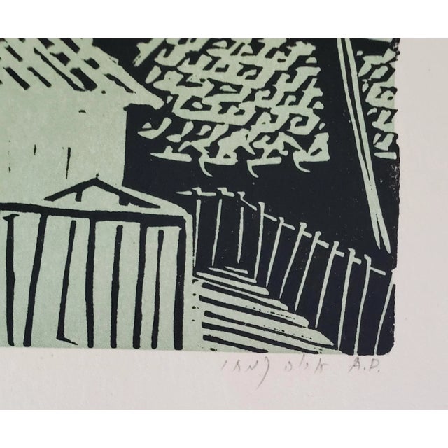 1970s Arieh Kimhi Print Linocut Block Print Artists Proof For Sale In San Diego - Image 6 of 12