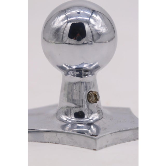 Art Deco Waldorf Astoria Bathroom Nickel & Glass Towel Bar | Chairish