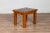 Wood Chinese Vintage Natural Wood Side Table with Square Legs and Contemporary Design For Sale - Image 7 of 10