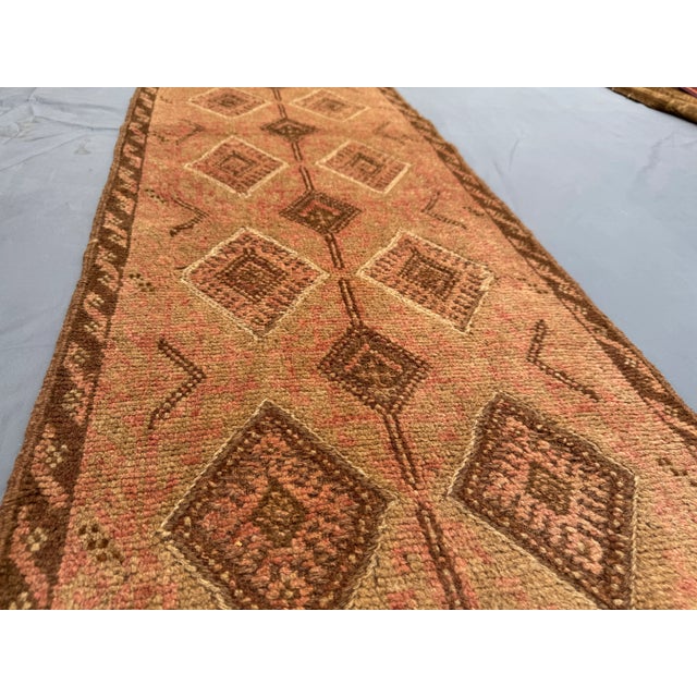 Vintage Afghan Hand-Knotted Mishwani Flatweave Kilim Runner Rug, For Sale - Image 10 of 12