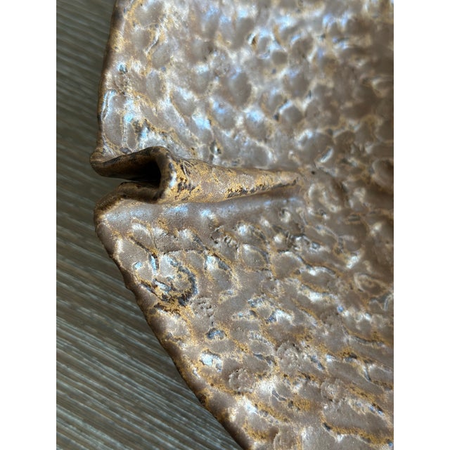 Textured Organic Glazed Bowl For Sale In New York - Image 6 of 6