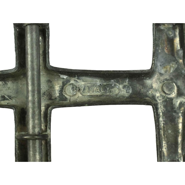 Vintage f.b. Rogers Italian Silver-Plated Expanding Bamboo Trivet For Sale - Image 9 of 10