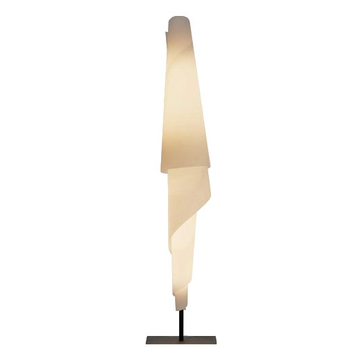 Mid-Century Modern Costura Floor Lamp in Steel and PVC by Josep Aregall For Sale