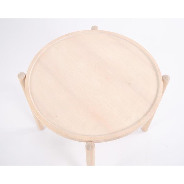 Gold Model PP35/62 Side Table in White Soap-Treated Oak by Hans J. Wegner for PP Møbler For Sale - Image 8 of 11
