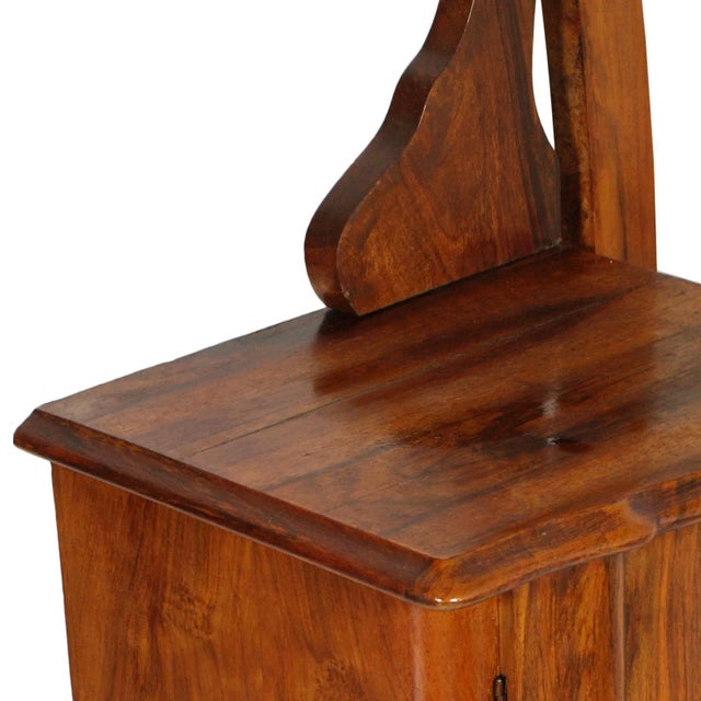 Antique Walnut and Burl Vanity, 1910s For Sale - Image 6 of 8