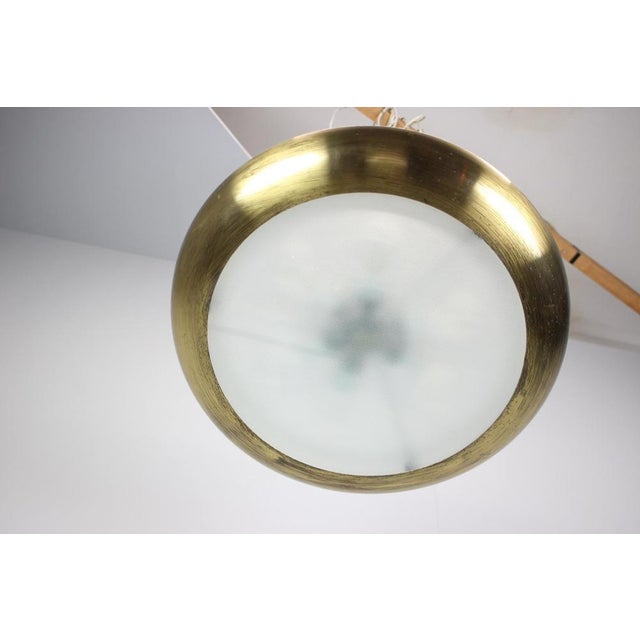 Art Deco UFO Pendant Light by Josef Hůrka for Napako, 1930s For Sale - Image 6 of 18
