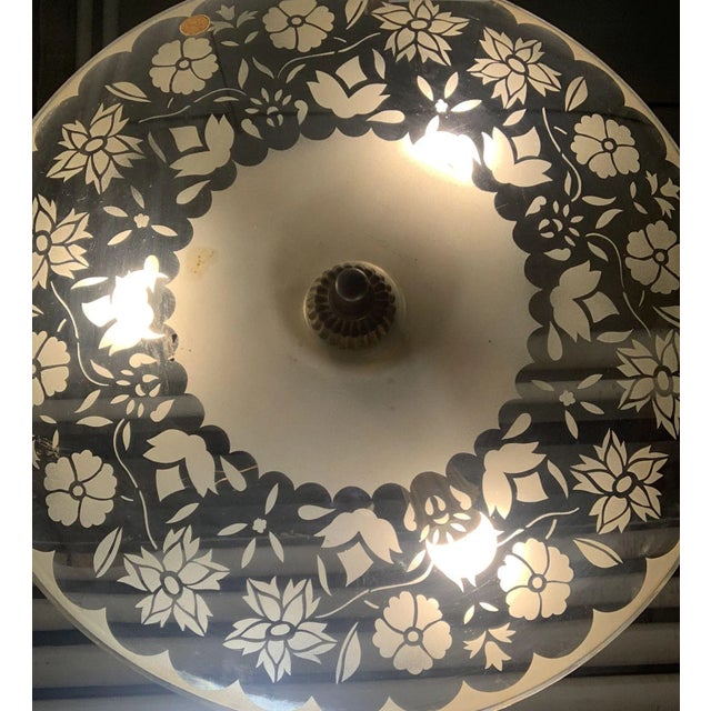 Brass Ceiling Lamp, 1950s For Sale - Image 4 of 12