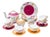 Hand-Painted Limoges Porcelain Tea Service by Marie Daage, 2000s, Set of 20 For Sale