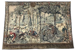 Vintage French Aubusson Style Tapestry