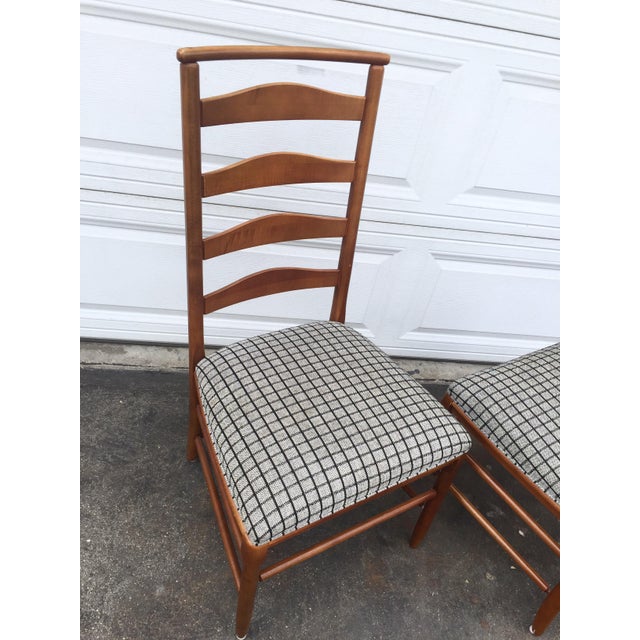 Vintage Nichols & Stone Ladder Back Chairs A Pair Chairish