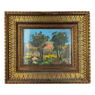 Italian Artist, Impressionist Landscape, 1920s, Oil on Canvas, Framed For Sale