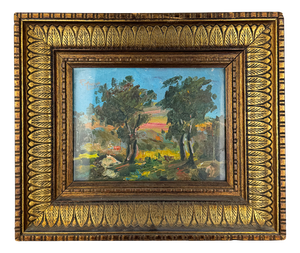 Italian Artist, Impressionist Landscape, 1920s, Oil on Canvas, Framed
