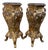 1990s Italian Baroque Gold Resin Pedestals - Pair of 2 Pc For Sale