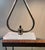 Vintage Hollywood Regency Double Gooseneck Seashell Lamp With Lucite Base For Sale In Dallas - Image 6 of 7