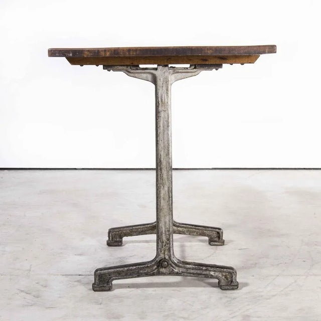 1930s Cast Base Bistro Dining Table from Fischel, 1930s For Sale - Image 5 of 10