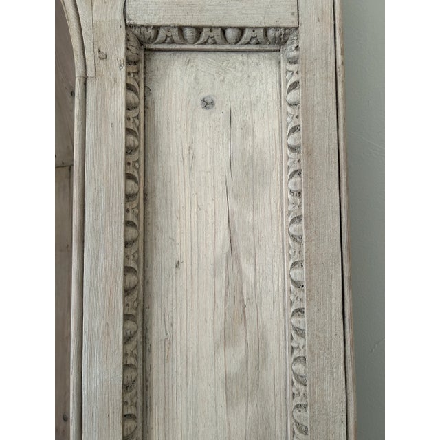 Tan Scandinavian Pine Corner Cabinet Cupboard With Interior Domed Grotto For Sale - Image 8 of 12