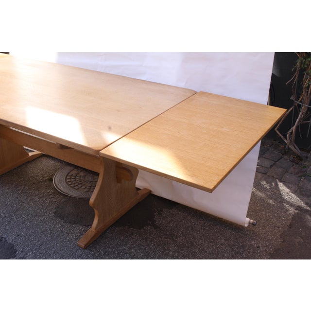 Danish Oak Extendable Dining Table, 1980s For Sale - Image 14 of 18