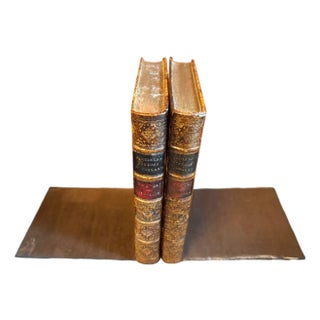 Decorative Gardiner's History of England Bookends- a Pair For Sale