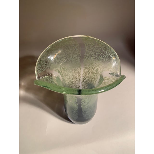 Vintage 1970s Murano Hand Blown Glass Tulip Vase Chairish