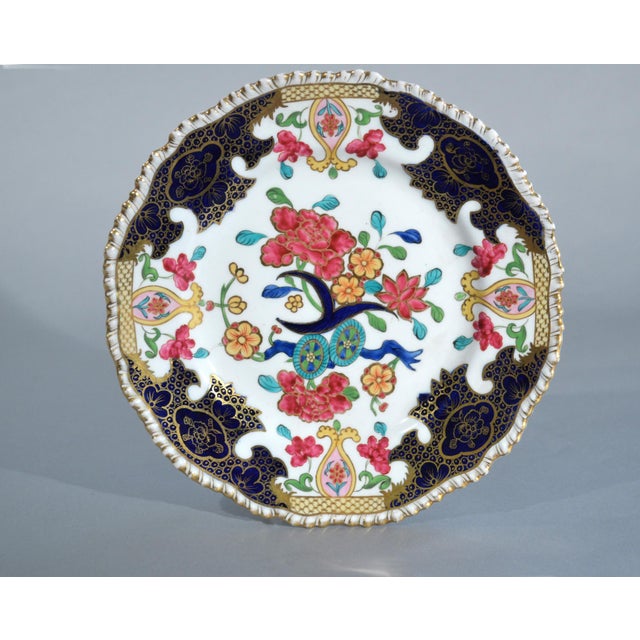 Coalport Porcelain Regency Chinoiserie Dessert Service, John Rose & Co., 58 Pieces For Sale - Image 10 of 17
