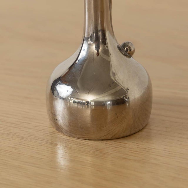 1930s French Silver Bud Vase For Sale - Image 9 of 10