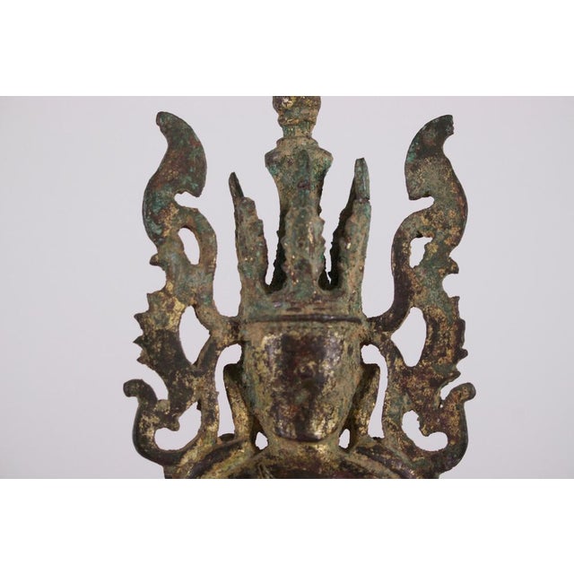 Jambupati Adorned Buddha, 1800s, Bronze For Sale - Image 9 of 10