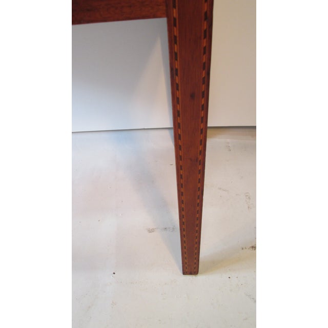 Wood 1940s Custom Made Mahogany Tambour Desk 2pc For Sale - Image 7 of 9