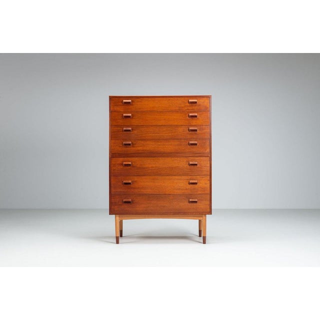 Børge Mogensen Chest of Drawers in Teak by Børge Mogensen for Soborg Mobelfabrik, Denmark, 1960s For Sale - Image 4 of 13