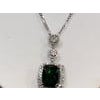17 Carat Green Tourmaline and 4 Carat Diamond Pendant / Necklace 14 Karat Gold For Sale - Image 16 of 18