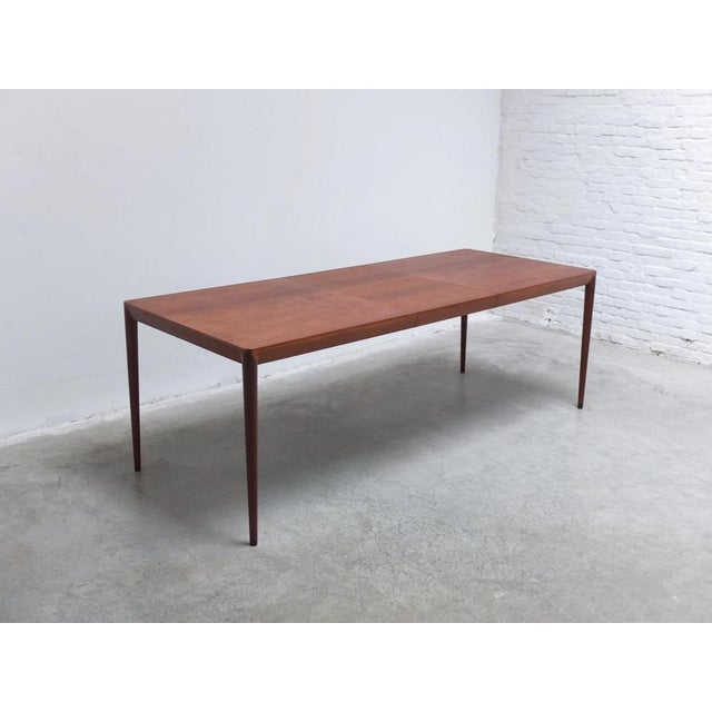 Extendable Dining Table by Erik Riisager Hansen for Haslev, 1960s For Sale - Image 3 of 18