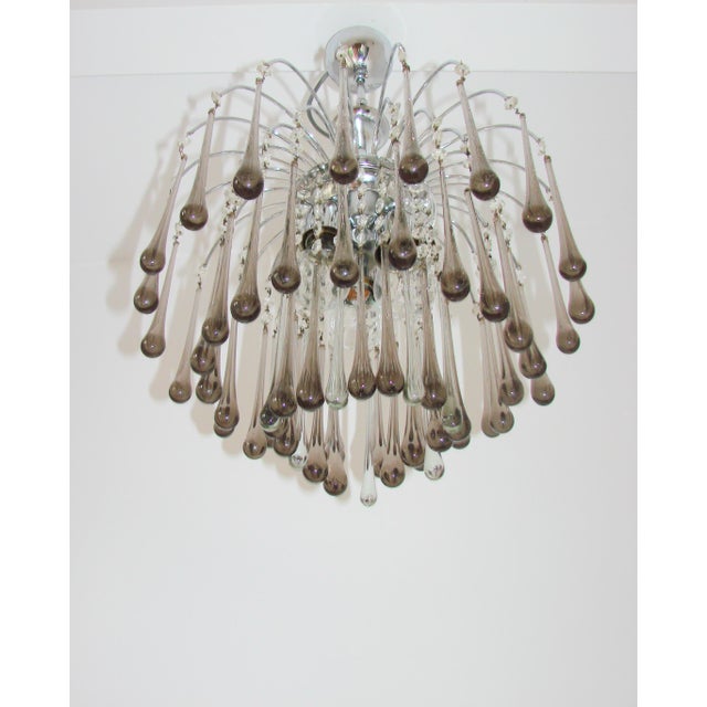 Modern Vintage Murano Chandelier by Paolo Venini, Italy, 1970s For Sale - Image 3 of 12