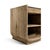 Wood Rustic Modern Wood Nightstand with Marble Top For Sale - Image 7 of 9