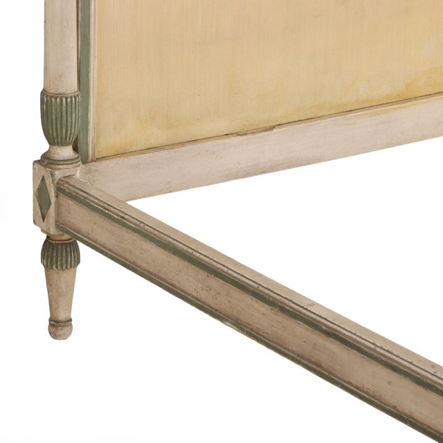 A French Directoire Style Painted and Carved Bed, c.1920. For Sale - Image 4 of 11