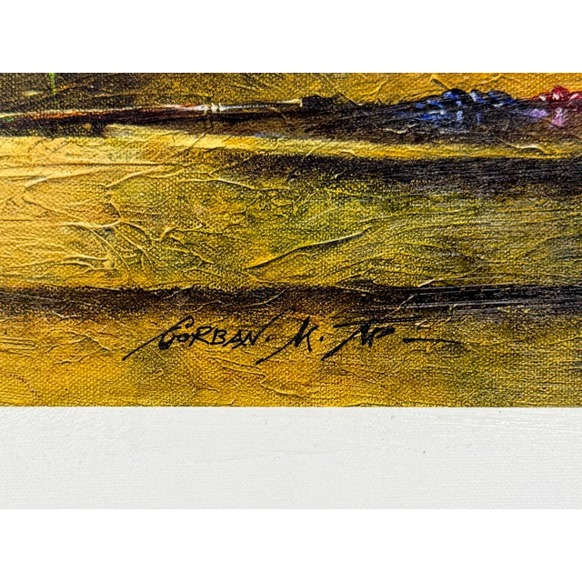 Giclee on canvas. Hand signed on front and verso by Michael Gorban. Hand numbered VI/XXV on verso. Canvas is not...
