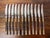 Silver 1990s Wallace Golden Corsica Gold Accent 18/10 Stainless Steel Flatware Set for 12, 64 Piece For Sale - Image 8 of 16