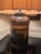 Chinoiserie Vintage Chinoiserie Toleware Tea Canister Lamp With Pleated Shade For Sale - Image 3 of 13