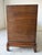 Vintage Renzo Rutili-Style Asian Inspired Walnut Sideboard With Hand-Painted Floral Doors For Sale - Image 9 of 12