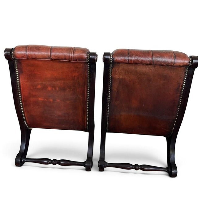 Chesterfield Lounge Chairs, Set of 2 For Sale - Image 3 of 6
