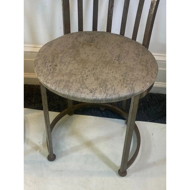 1960s 1960s Shaver Howard Moder Slatted Brushed Steel Chairs - A Pair For Sale - Image 5 of 7