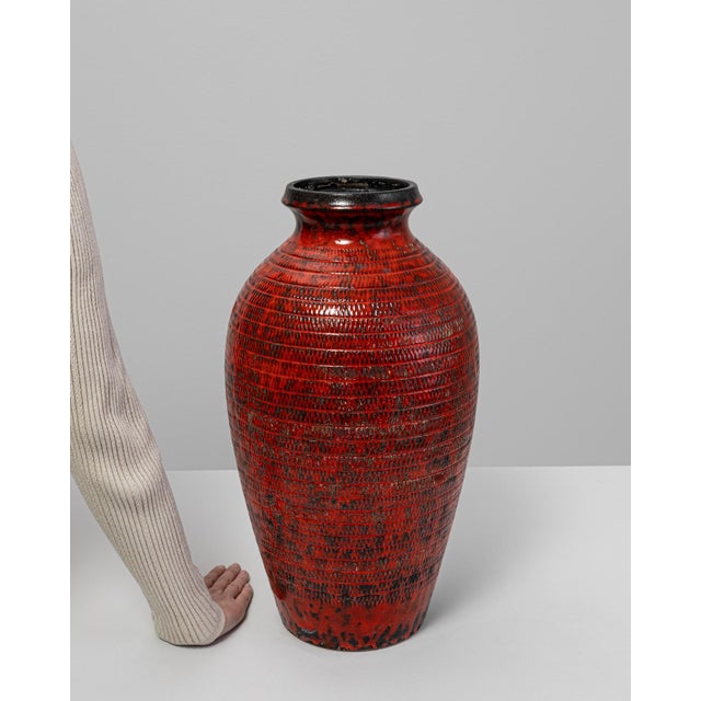 20th Century German 'W. Germany' Ceramic Vase For Sale - Image 17 of 18