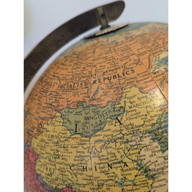 Vintage Replogle "Precision" terrestrial globe manufactured by Replogle Globes, Inc. of Chicago, Illinois, circa late...