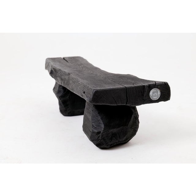 Wood Bench by Logniture For Sale - Image 9 of 14