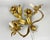 Mid-Century Modern Italian Florentine Wall Sconce in Gilt Metal with Curved Iron Leaves, 1960s For Sale - Image 3 of 9
