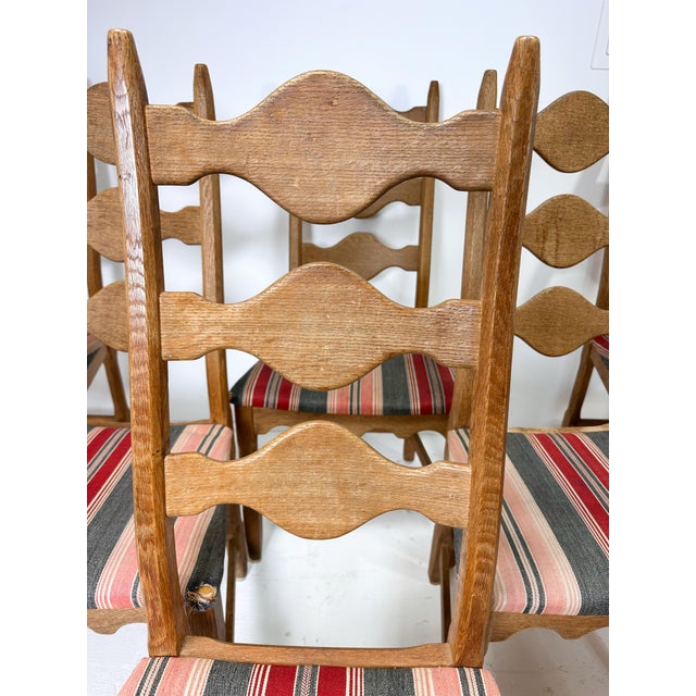 Set of Ten Dining Chairs by Henning Kjaernulf For Sale - Image 9 of 11