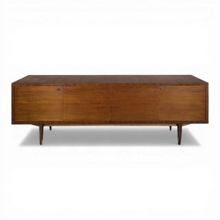 Large Modernist Teak Sideboard For Sale