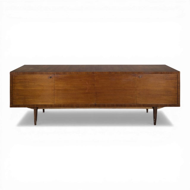 Large Modernist Teak Sideboard For Sale