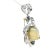 Contemporary Moonstone Diamond Multi-Color Gemstone Platinum Brooch & Pendant For Sale - Image 3 of 5